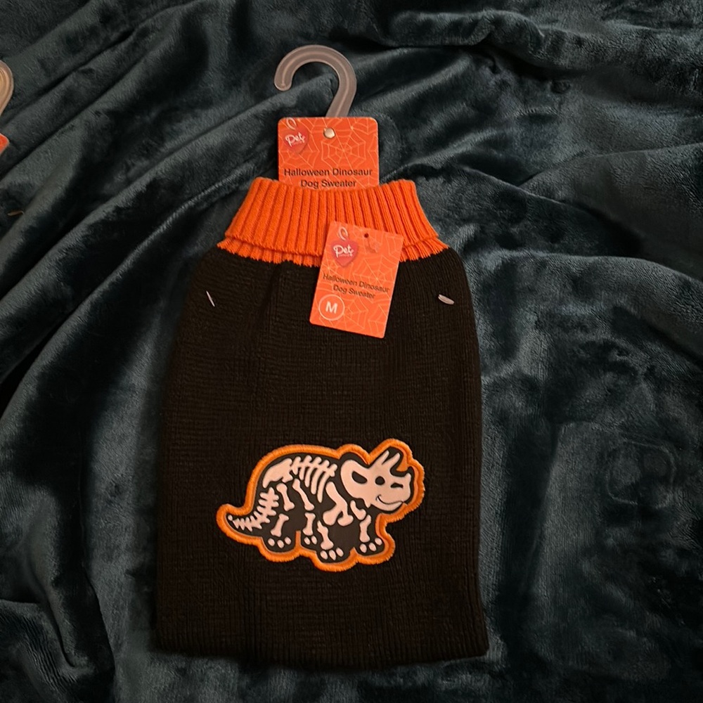 Halloween Dinosaur Dog Sweater